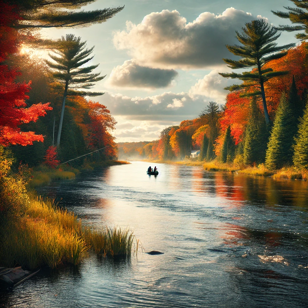 Muskegon River Fishing at Holton-Duck Lake Road