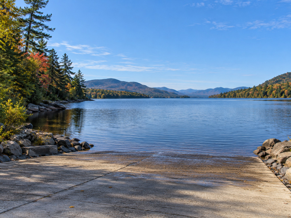 Long Lake Public Boat Launch: Accessible Ramp and 60 Trailer Spaces
