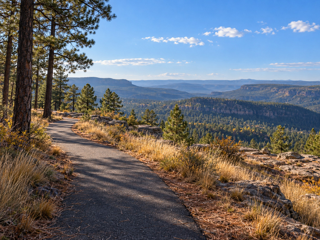Rim Lakes Vista Trail Guide: Paved Mogollon Rim Views and Access